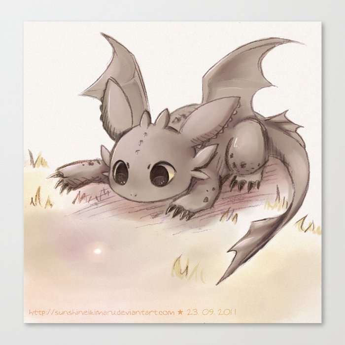Toothless Canvas Print