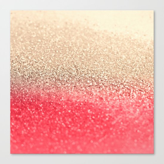 GOLD CORAL Canvas Print