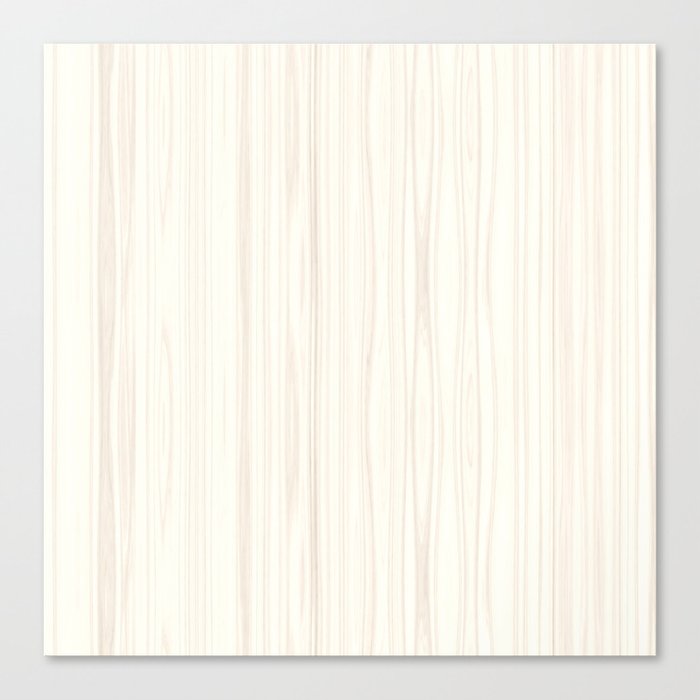 White Wood Texture Canvas Print