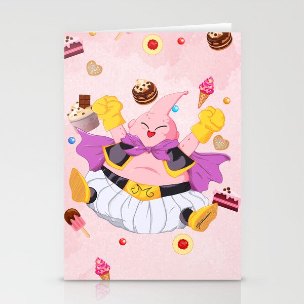 Buu loves Food Stationery Cards