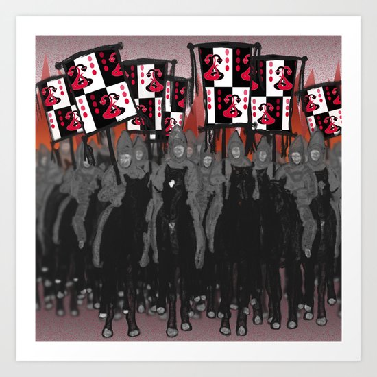 Year of the Snake: blazing banners Art Print