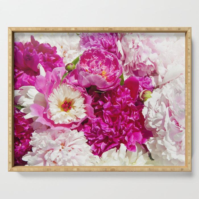Pink Peony Perfection Serving Tray