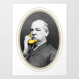 Grover Cleveland & Bananaphone Art Print