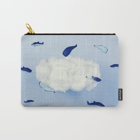 Whales around the cloud Carry-All Pouch