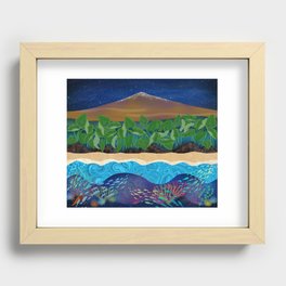 Mauna Kea Landscape Recessed Framed Print