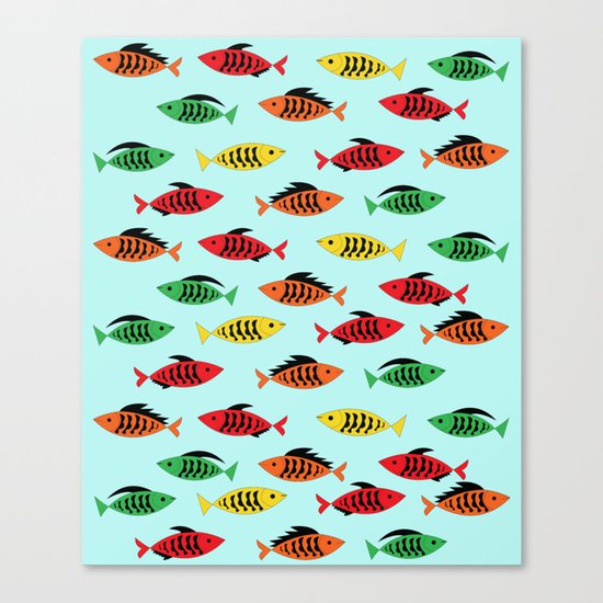 fish pattern Canvas Print