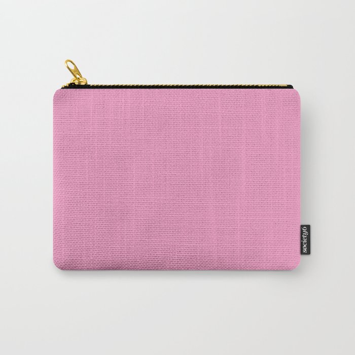 Pastel Magenta Color Solid Block Carry-All Pouch