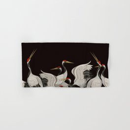 Japanese Heron Landscape Hand & Bath Towel