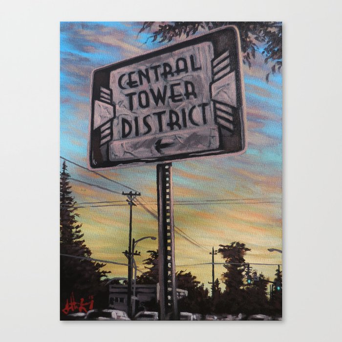 Central Tower District Canvas Print