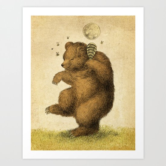 Honey Bear Art Print