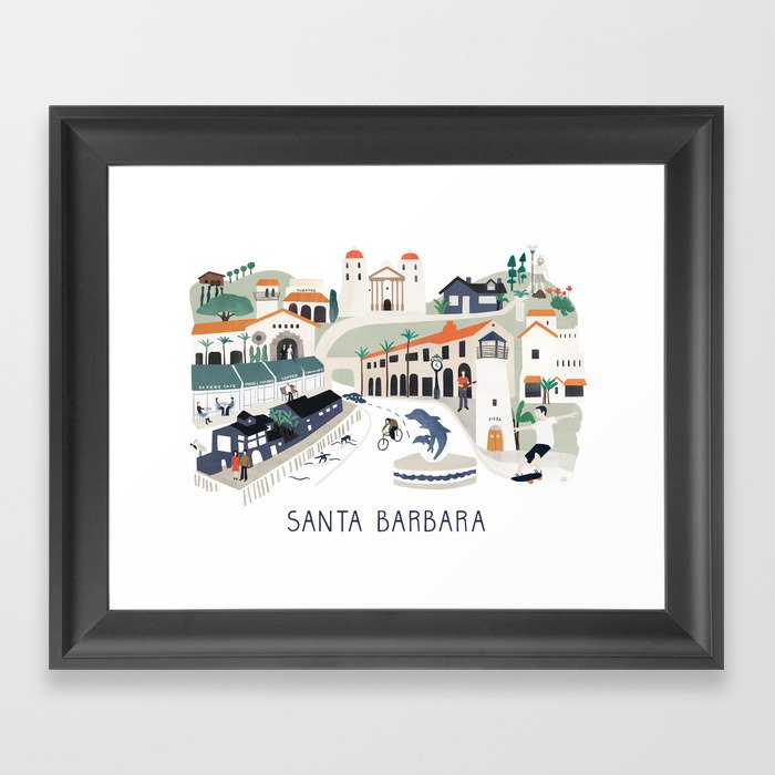 The best of Santa Barbara Framed Art Print