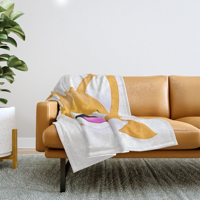 Corgi Emoji Style Throw Blanket