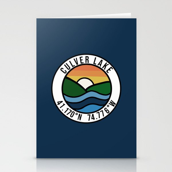 Culver Lake - Navy/Badge Stationery Cards
