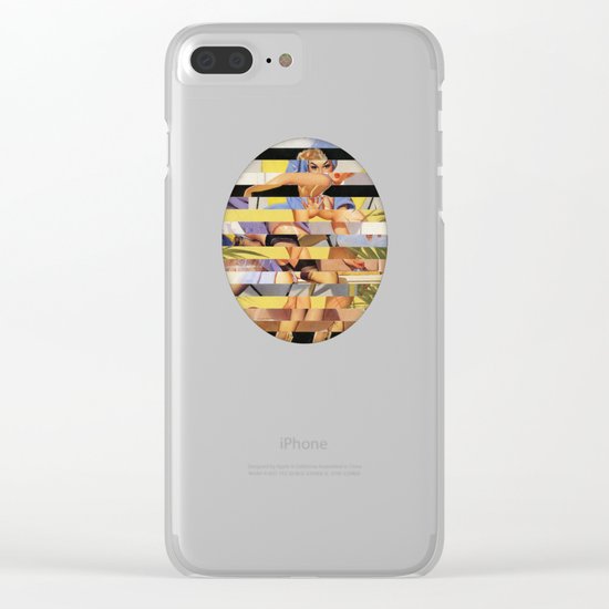 Glitch Pin-Up Redux: Courtney Clear iPhone Case