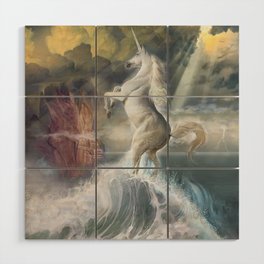 Transformation of the Unicorn King Wood Wall Art