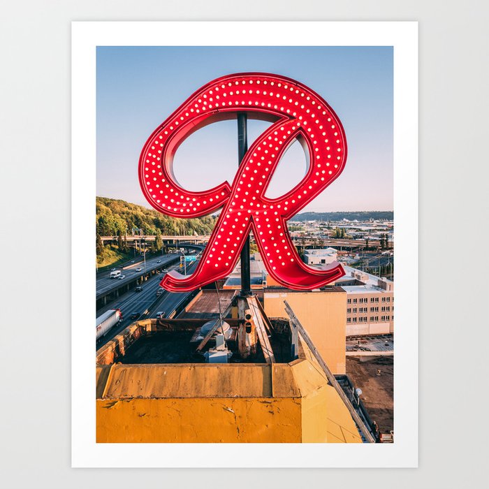 Rainier "R" Art Print