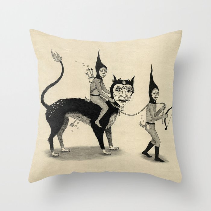 The Capture of the Beast Throw Pillow