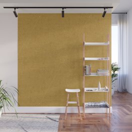 boho triangle stripes - mustard Wall Mural