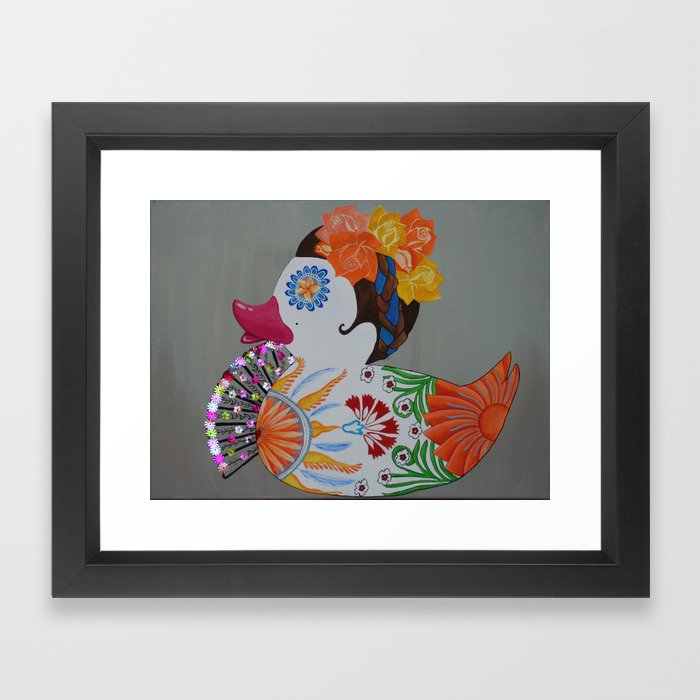 Pato Senorita - Lady Duck Framed Art Print
