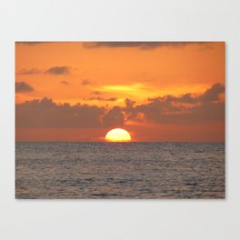 Mexican Sunset orange Canvas Print