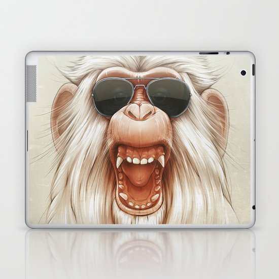 The Great White Angry Monkey Laptop & iPad Skin