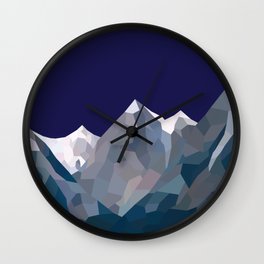 Geo Mountain Range (Part 5) Wall Clock