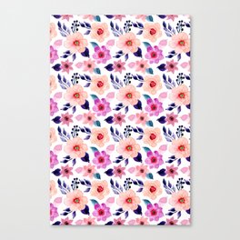 Pink flowers Canvas Print