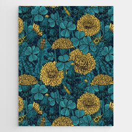The meadow in yellow and blue Jigsaw Puzzle
