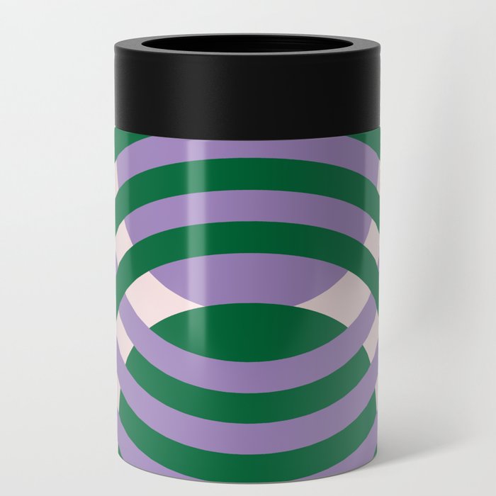 Moody Retro Arches in Purple and Green Can Cooler