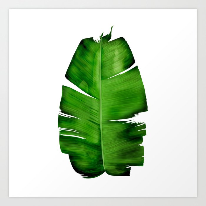 Banana Leaf Painting Art Print By Digitalizedteam Society6