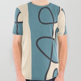 Abstract Line Art 12 All Over Graphic Tee