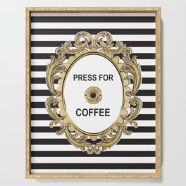 Press For Coffee Serving Tray