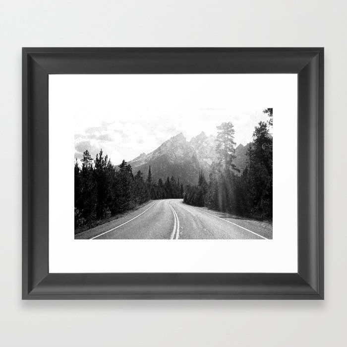 Road to the Tetons - Nature Photography Framed Art Print