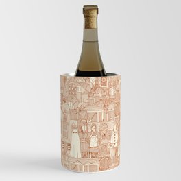 vintage halloween rust ivory Wine Chiller