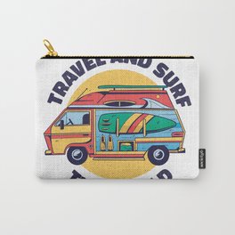 Travel And Surf The World Carry-All Pouch