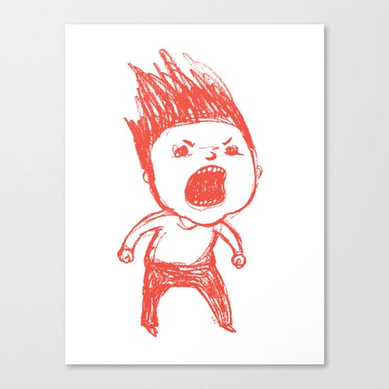 Angry Guy Canvas Print