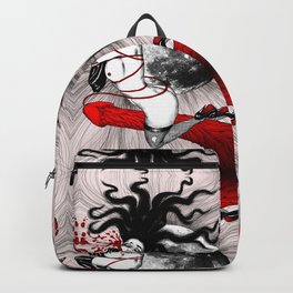 Russian Roulette Backpack | Phallus, Woman, Love, Red, Pop Surrealism, Bondage, Surrealism, Lines, Drawing, Erotic 