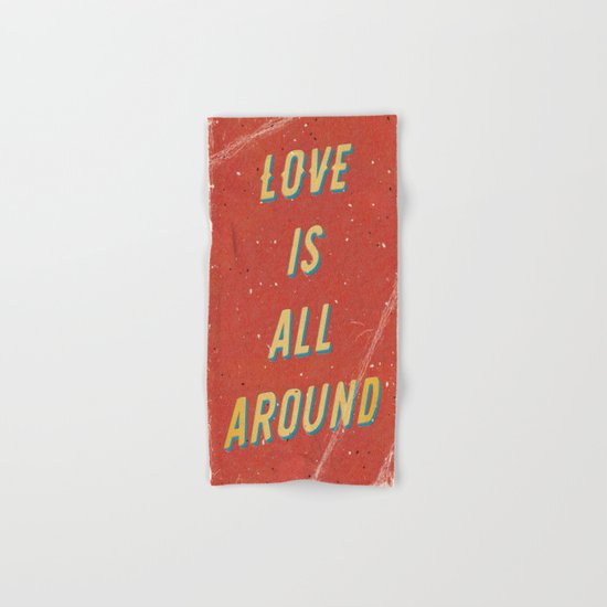 Love is all around - A Hell Songbook Edition Hand & Bath Towel