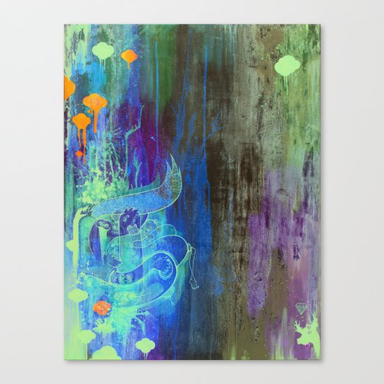 Enchanted Bunny Beats The Burst Canvas Print