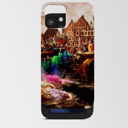 Medieval Town in a Fantasy Colorful World iPhone Card Case