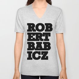 Robert Babicz logo V Neck T Shirt