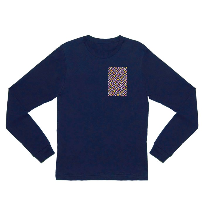 Checkerboard long sleeve shop t shirt