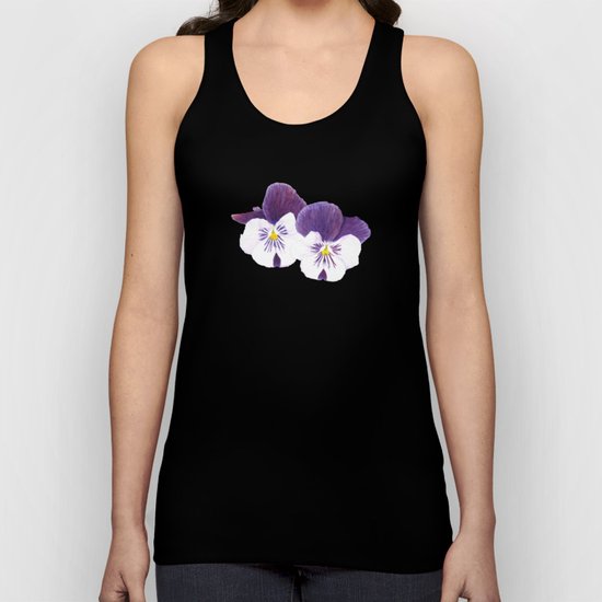 Pansies flowers Unisex Tank Top