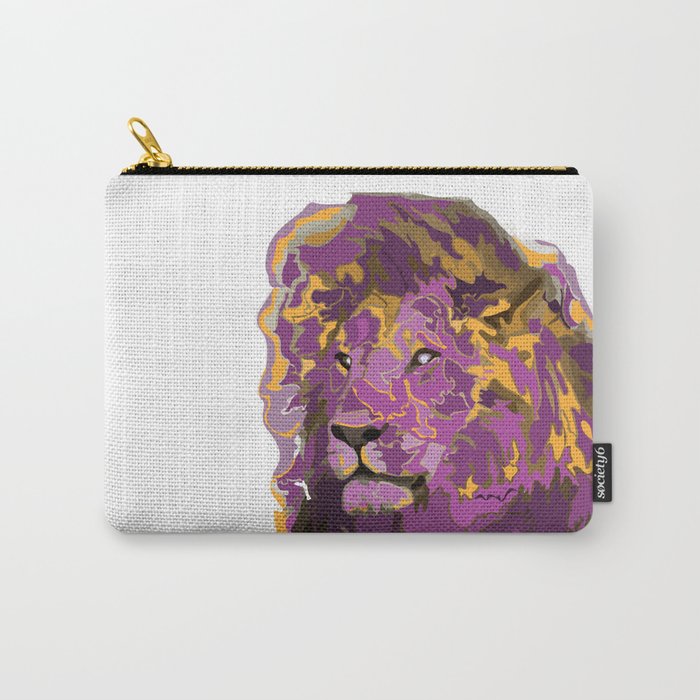 Lion in Royal Colors Carry-All Pouch