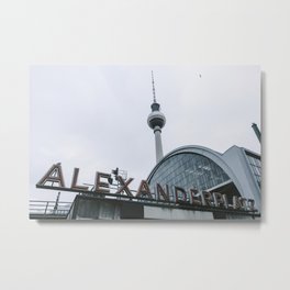 Berlin Alexanderplatz Metal Print | Tv, Iconic, Vintage, Station, Color, Photo, Berlin, Digital, Street, Bahnhof 
