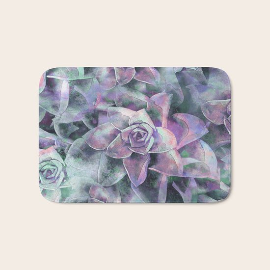 Succulents Bath Mat