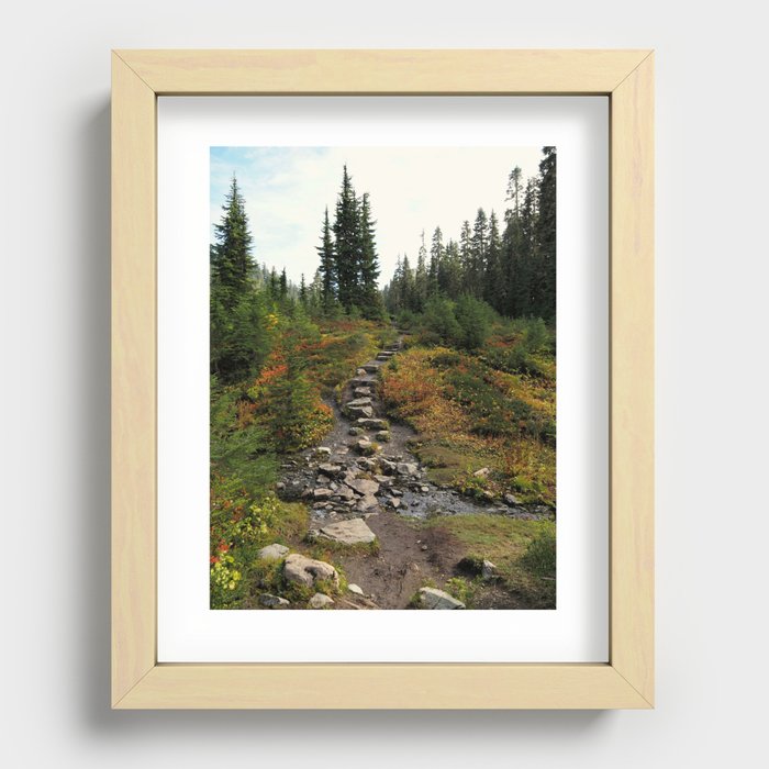 A stony path Recessed Framed Print
