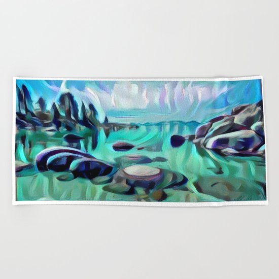 Sand Harbor Beach Towel