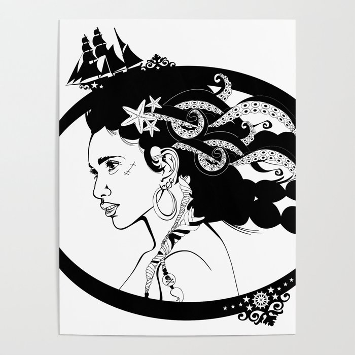 Pirate Nereid Poster