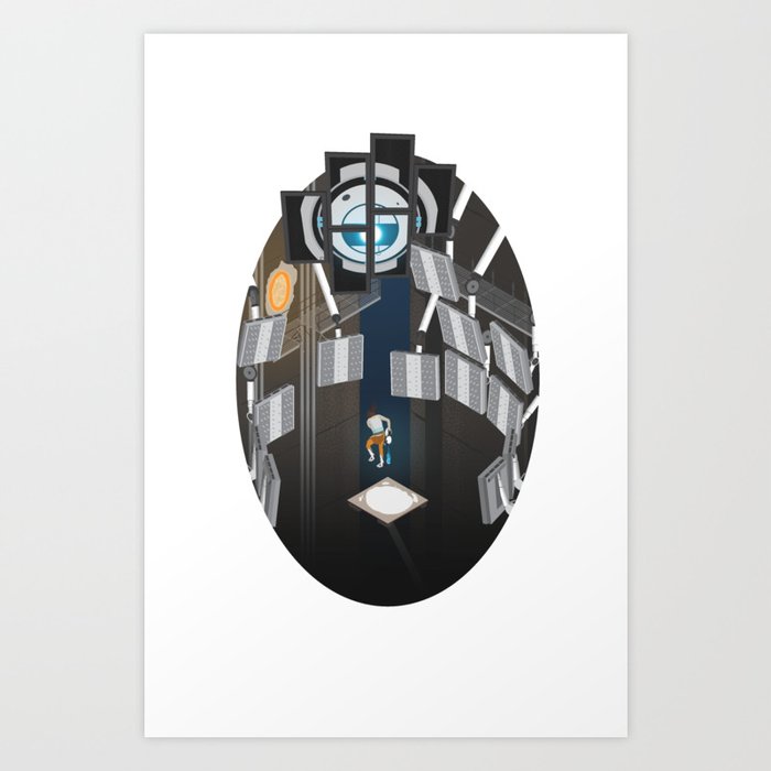 Portal 2 Isometric Poster Art Print By Free Dlc Society6